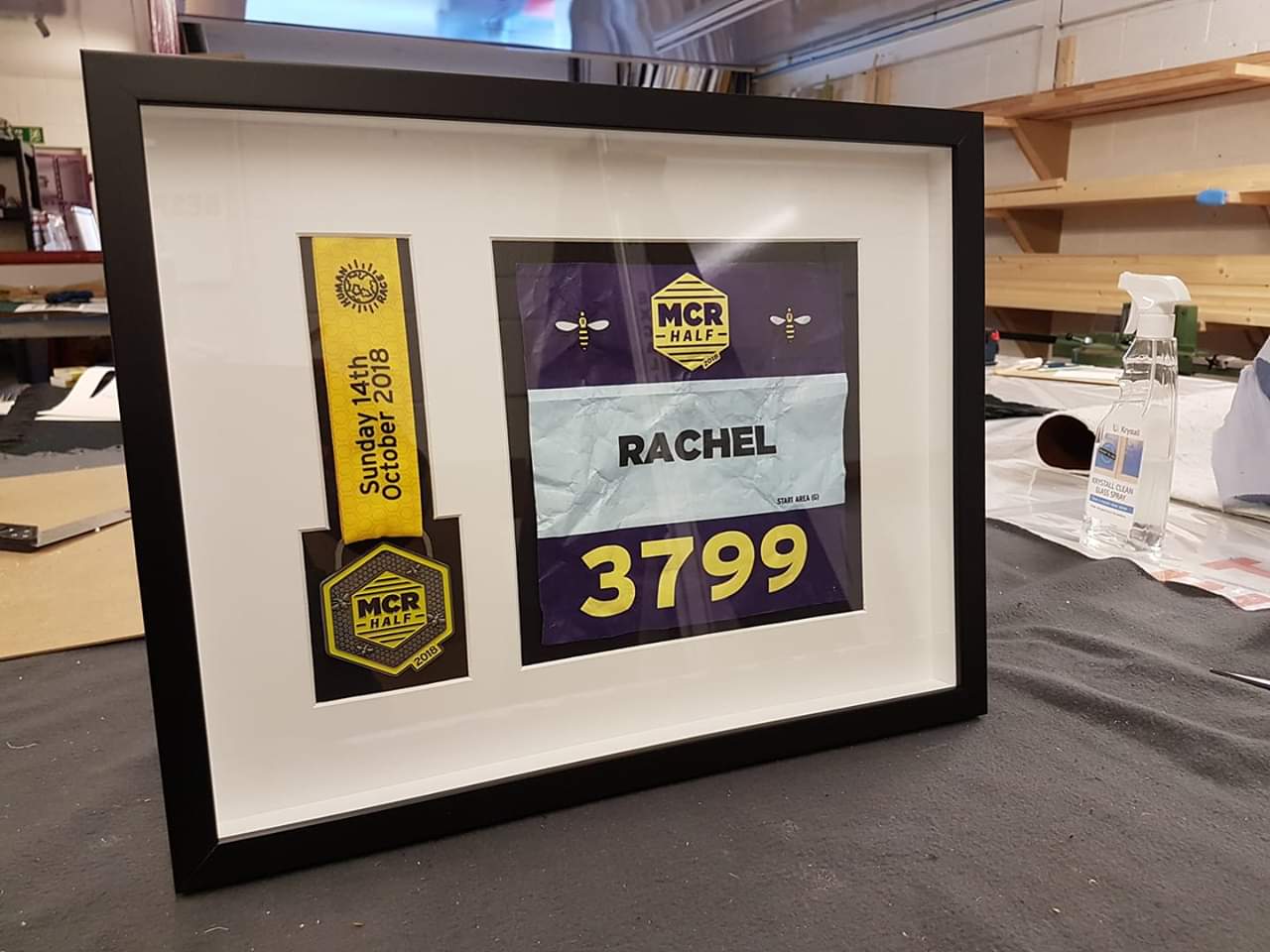 Framed sports memorabilia 4