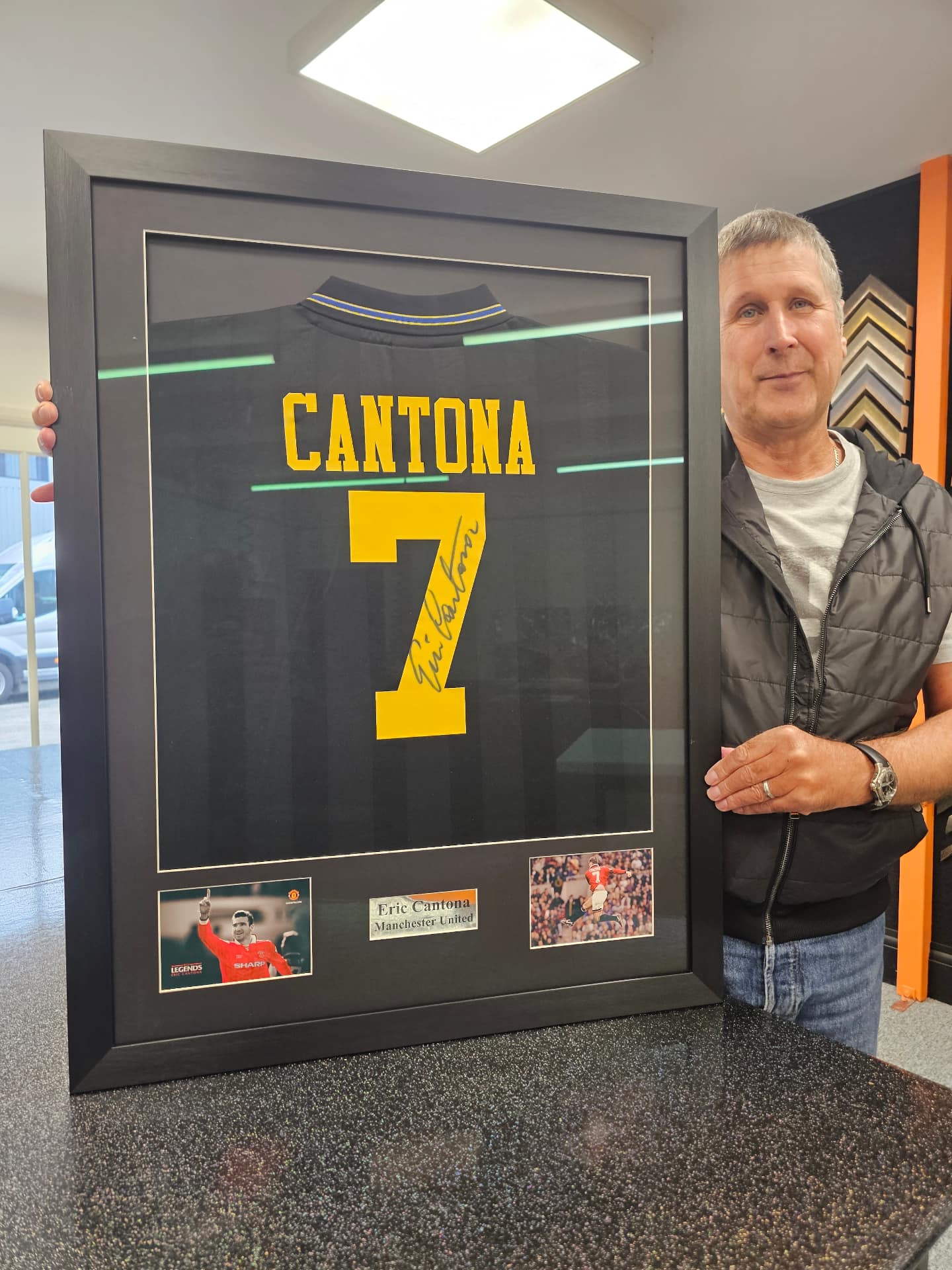 Framed sports memorabilia 12