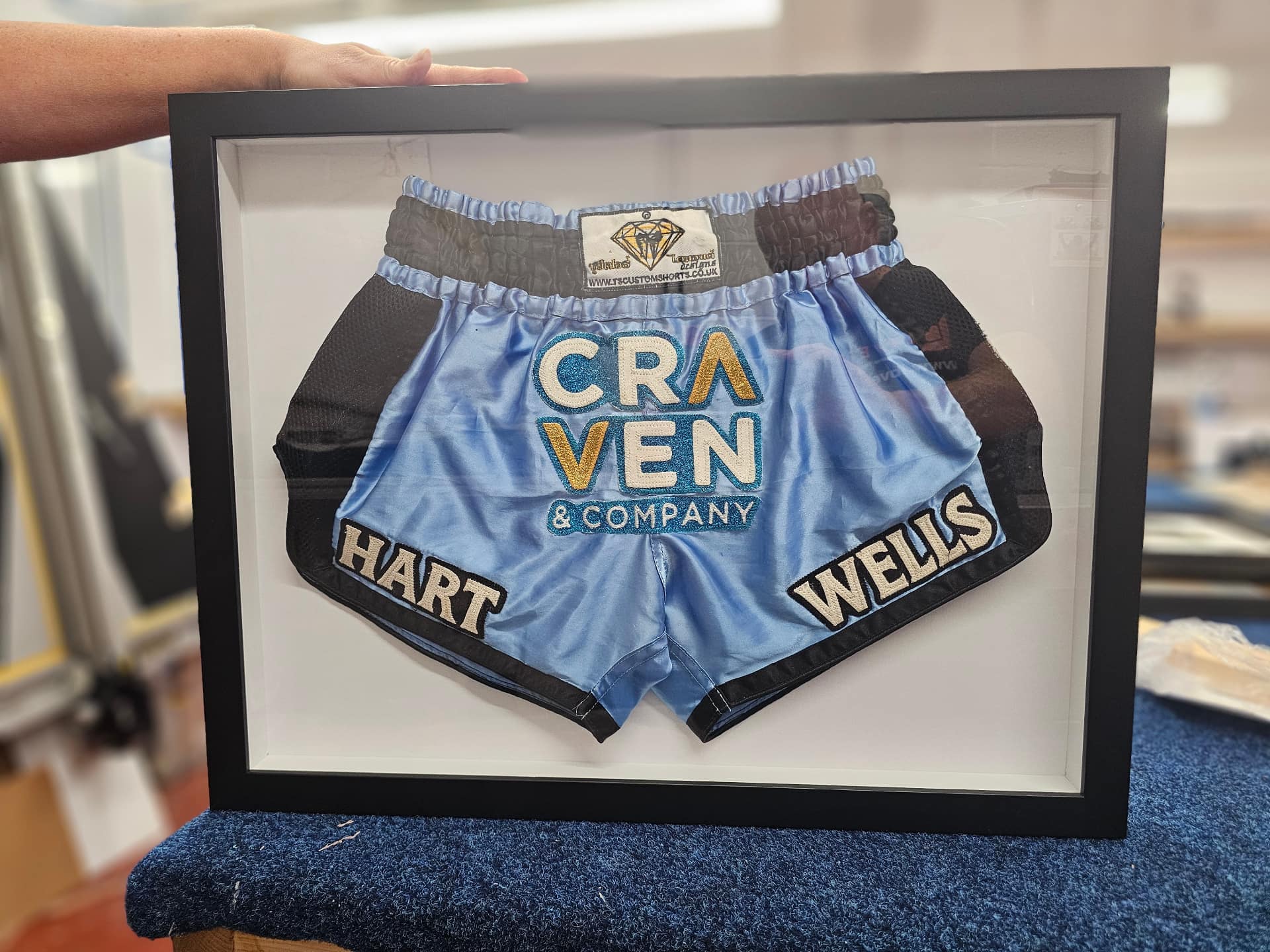 Framed sports memorabilia 3