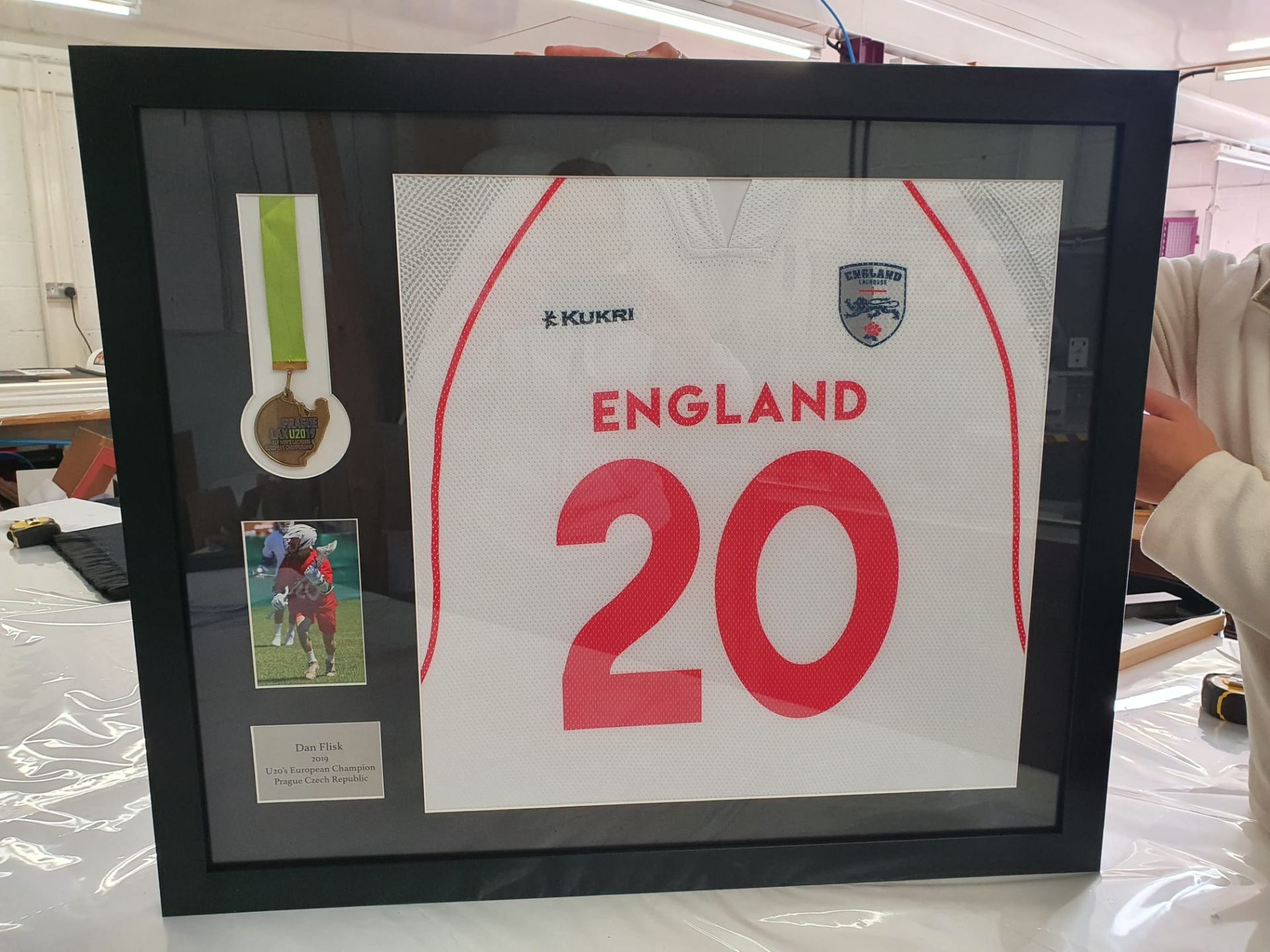 Framed sports memorabilia 7