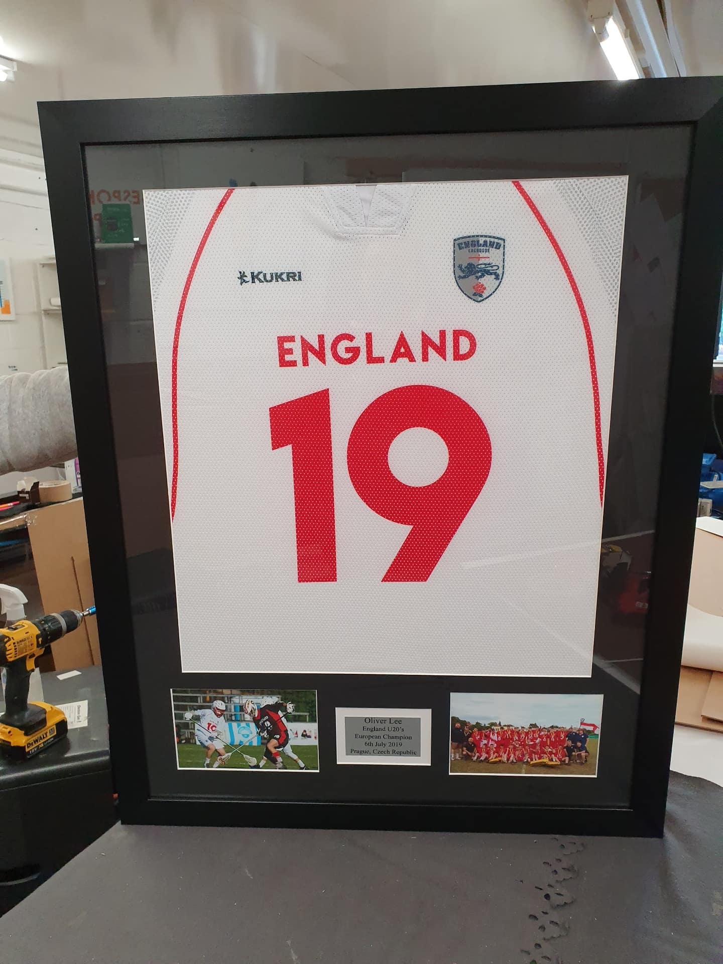 Framed sports memorabilia 8