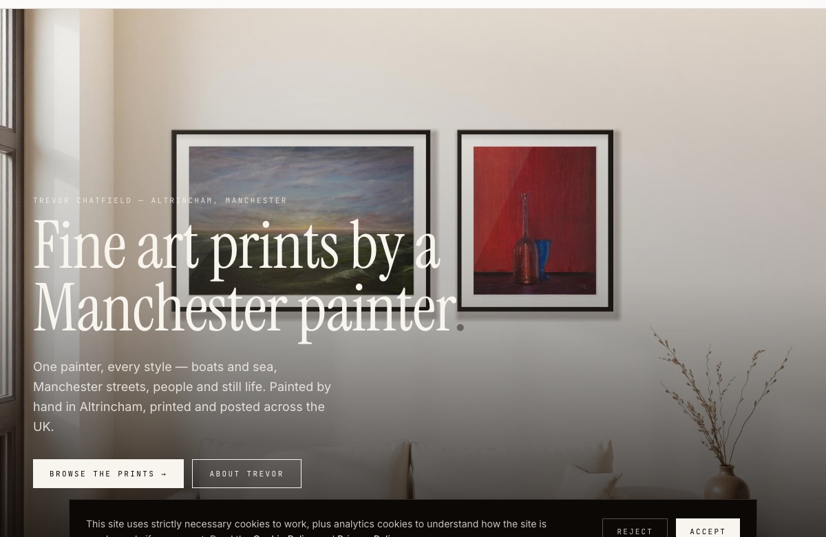 The Trevor Chatfield Art website