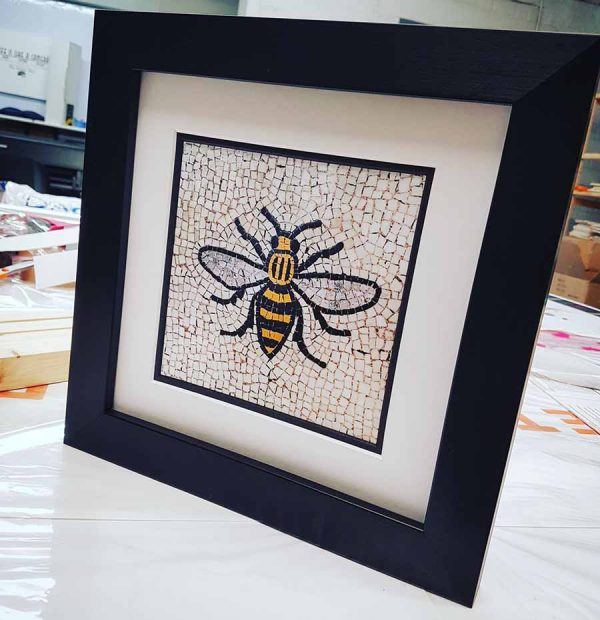 Manchester Bee Framed Print