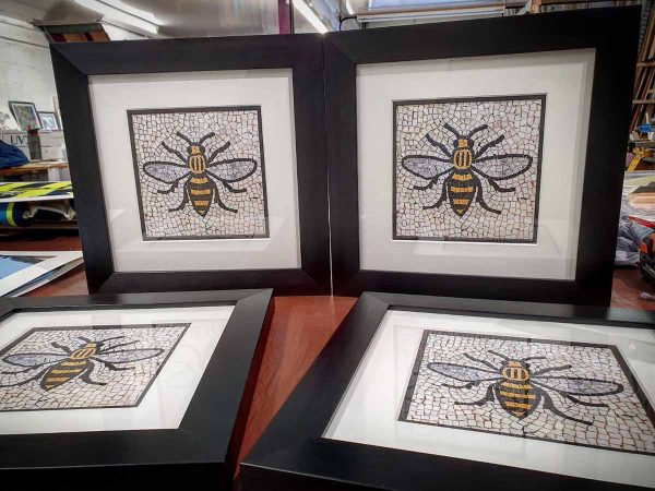 The Manchester Bee Framed Print