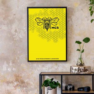 Manchester Bee Honeycomb frame